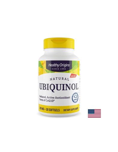 Убиквинол Kaneka® – Редуцирана форма на коензим Q10, 200 mg, 30 софтгел капсули