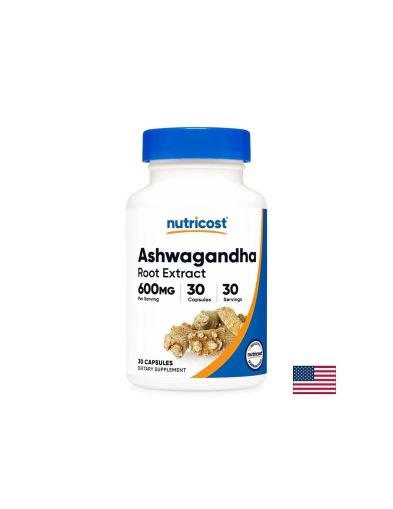 Ашваганда (екстракт от корен), 600 mg, 30 капсули