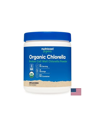 Био Хлорела на Прах | Organic Chlorella | Nutricost 227 гр.