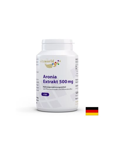 Арония екстракт с Цинк и Селен | Aronia Extrakt |  Vitaworld®, 120 капс.