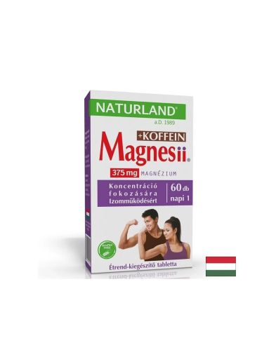 Магнезий + Кофеин | Naturland, 60 табл.
