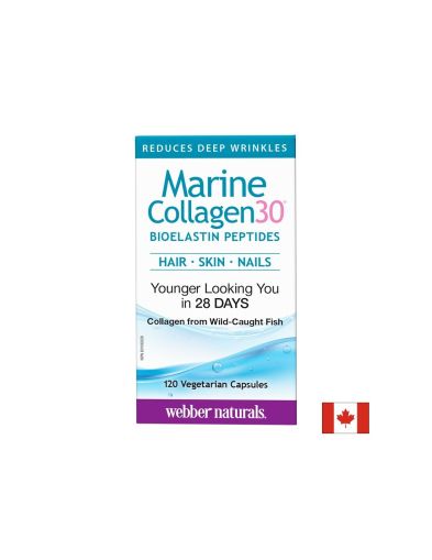 Морски колаген с био еластинови пептиди |  Marine Collagen30® Bioelastin peptides | Webber,120 капс.
