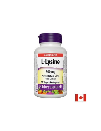  Л - лизин 500 мг | L-Lysine | Webber, 60 капс.