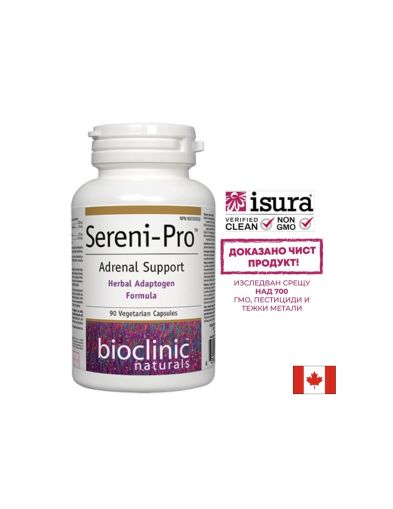 Адаптогенна билкова формула | Sereni-Pro™ Adrenal Support | Natural Factors, 90 капсули
