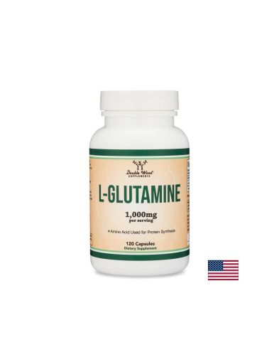 Л - Глутамин 500 мг | L-Glutaminе | Double Wood, 120 капс.