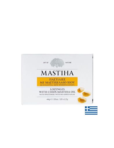 Пастили за гърло с масло от Мастиха | Lozenges with Hios Mastiha Oil, 20 броя 