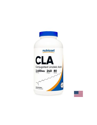 Конюгирана линолова киселина 800 мг | CLA | Nutricost, 240 софтгел капс.
