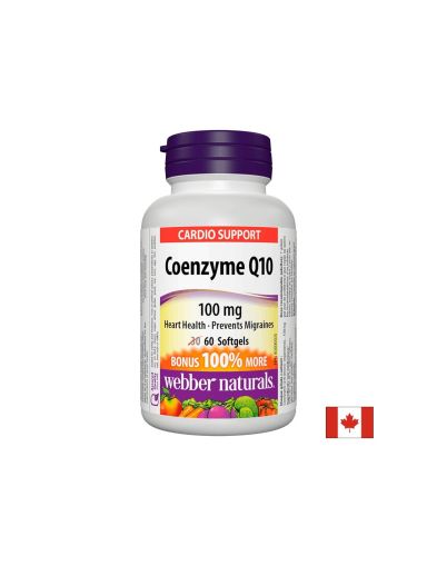 Коензим CoQ10 100 мг | Coenzyme Q10 | Webber, 60 капс.