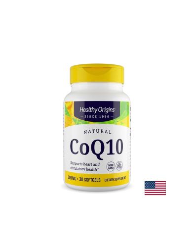 Коензим Q10 100 мг | CoQ10  | Healthy Origins, 30 драж.