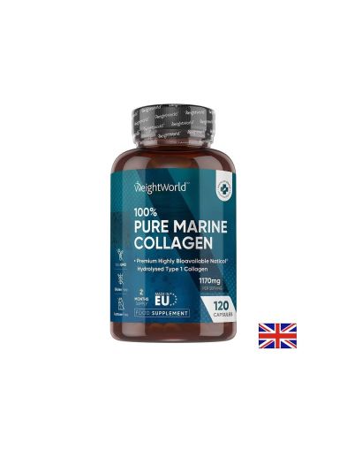 Морски колаген ( тип I ) | Pure Marine Collagen Type 1 | Weight World, 120 капс.