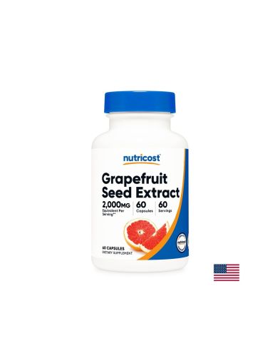 Грейпфрут ( екстракт от семена) 500 mg | Grapefruit Seed Extract | Nutricost ,  60 капс.