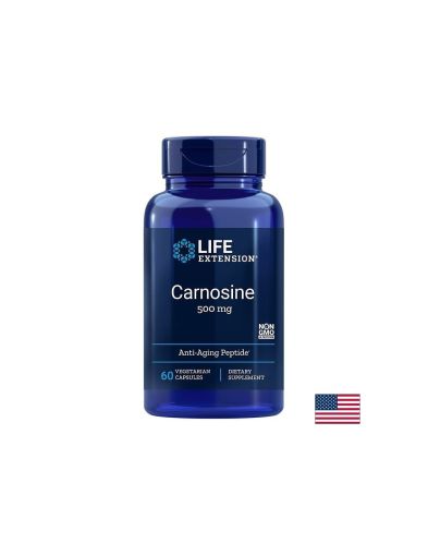 Л - Карнозин 500 мг | Carnosine | Life Extension, 60 капс.