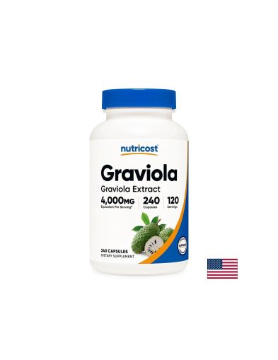 Гравиола екстракт 100 мг | Graviola Extract | Nutricost, 240 капс.