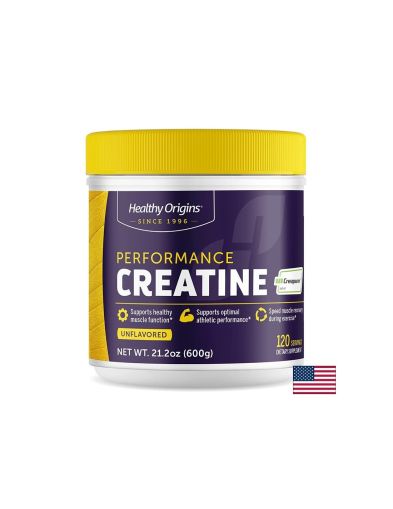 Креатин монохидрат Creapure 5 гр | Performance Creatine | Hralthy Origins, 600 гр.