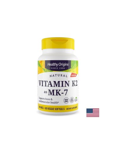 Витамин K2 ( менахинон MK-7 ) 100 мг | Vitamin K-2 Mk-7 | Healthy Origins, 60 капс.