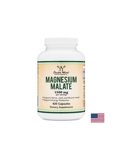 Магнезий малат | Magnesium malate | Double Wood, 420 капс.