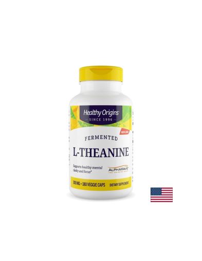 Л Теанин  100 мг | L-Theanine | Healthy Origins, 180 капс.