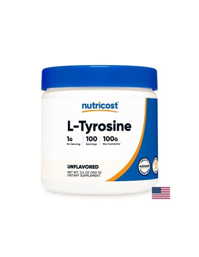 L-Тирозин | L-Tyrosine | Nutricost, 100 г прах