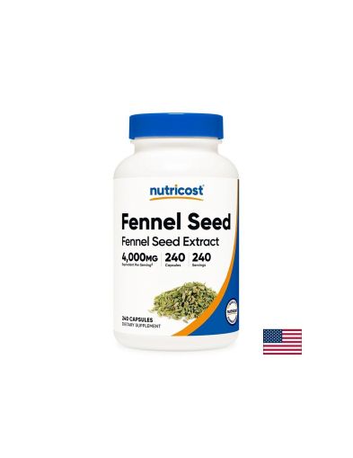 Резене семена 200 мг | Fennel Seed Extract |  Nutricost, 240 капс.
