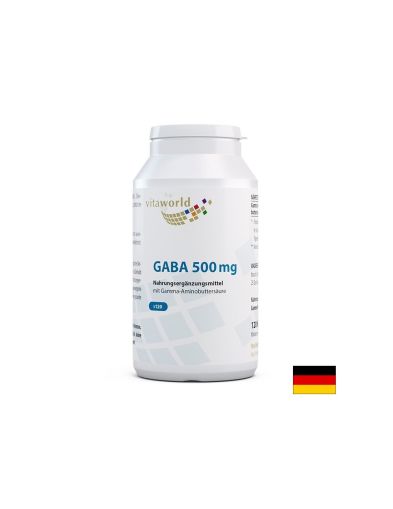 ГАБА ( гама аминомаслена киселина ) 500 мг | GABA | Vitaworld ® , 120 капс.