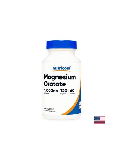 Магнезий Оротат | Magnesium Orotate | Nutricost , 120 капс.
