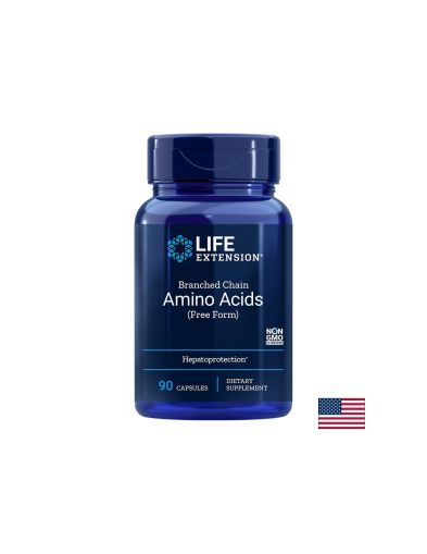 Аминокиселини (Свободни форми) | BCAA Free form | Life Extension, 90 капс.
