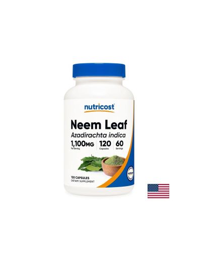 Нийм (лист) 550 мг | Neem Leaf | Nutricost, 120 капс.