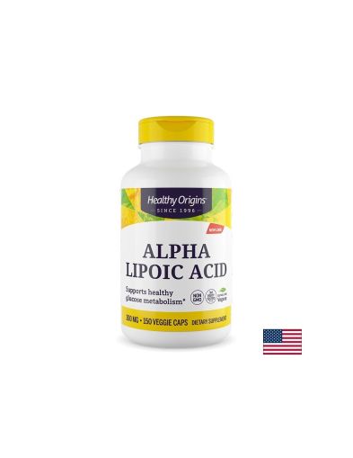 Алфа липоева киселина 300 мг | Alpha Lipoic Acid | Hralthy Origins, 150 вег.капс.