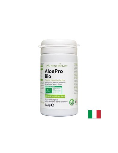 Алое вера + пробиотици и пребиотици | Aloe Pro Bio | Benessece, 60 капс.