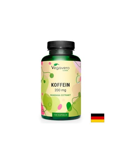 Кофеин 200 мг | Koffein | Vegavero, 120 капс.