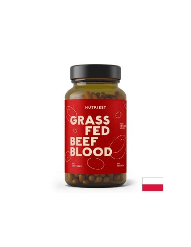 Желязо ( лиофилизирана кръв от пасищни телета  | Grass Fed Beef Blood | Nutriest, 180 капс.