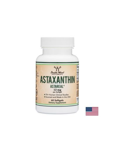 Астаксантин 12 мг | Astaxanthin Astareal® | Double Wood, 60 софтгел 