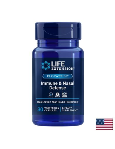Пробиотик Имунна и Назална защита | Florassist® Immune and Nasal Defense | Life Extension, 30 V капс.