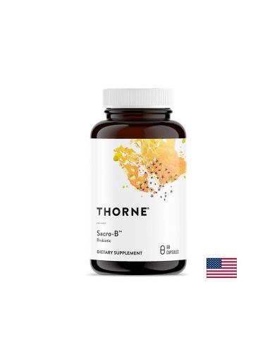Сахаромицес буларди 5 млрд | Saccharomyces boulardii Sacro-B™ Probiotic | Thorne, 60 капс.
