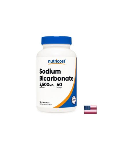 Натриев бикарбонат 1250 мг | Sodium Bicarbonate | Nutricost, 120 капс.