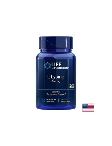 Л - Лизин 620 мг | L - Lysine | Life Extension, 100 V капс.