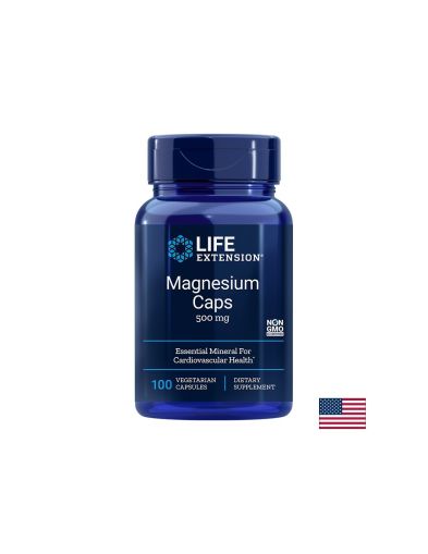 Магнезий 500 мг | Magnesium Caps | Life EXtension, 100 капс.