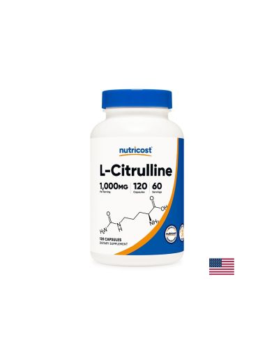 Л- Цитрулин 500 мг | L-Citruline | Nutricost, 120 капс.