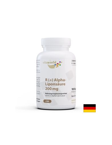 Р - Aлфа липоева киселина 200 мг | R (+) Alpha Lipoic Acid | Vitaworld, 100 капс.