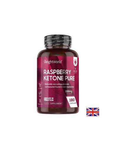 Малинови кетони 1200 мг | Raspberry Ketone Pure | Weight World , 180 капс.