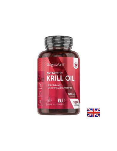 Масло от Антарктически крил 600 мг | Antarctic Krill Oil | Weight World , 180 капс.