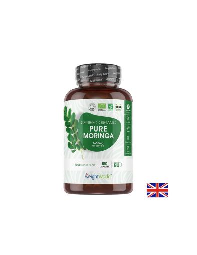 Моринга 550 мг | Organic Pure Moringa | Weight World,  180 капс.