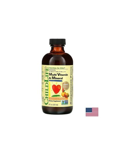 Течни Мултивитамини и минерали за деца | Liquid Multivitamins for Kids | Child Life, 237 мл.
