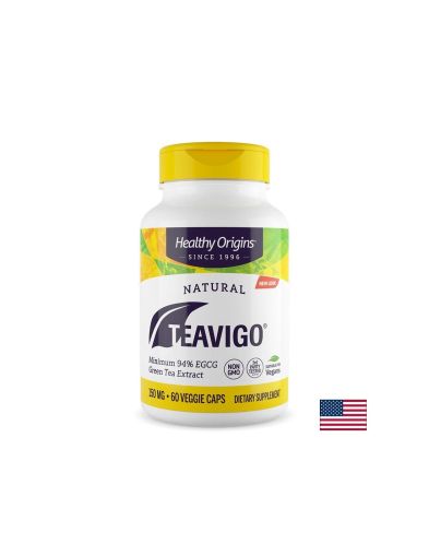 Зелен чай Eкстракт 150 мг | Green Tea EGCG | Healthy Origins, 60 драж.