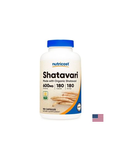 Шатавари (корен) 600 мг | Shatavari | Nutricost, 180 капс.