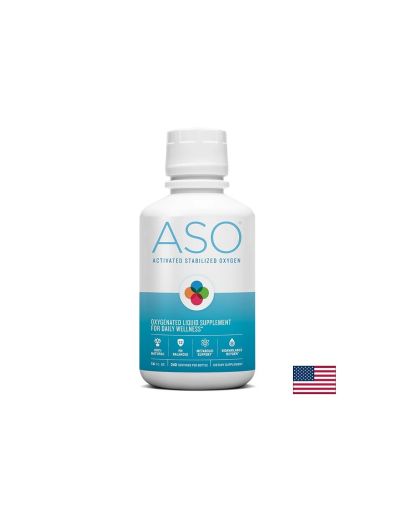 Активиран стабилизиран кислород | ASO® Activated Stabilized Oxygen | Oxigenesis, 473 мл.