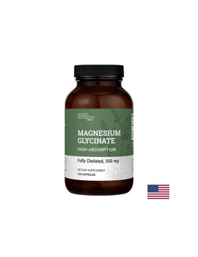 Магнезий глицинат 500 мг | Magnesium Glycinate |  Earth Harmony Naturals, 120 капс.