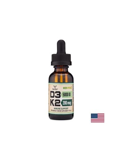 Витамин Д3 5000 IU + K2 200 мкг | Vitamin D3 5000 IU + K2 200 µg | Double Wood, 29.6 мл