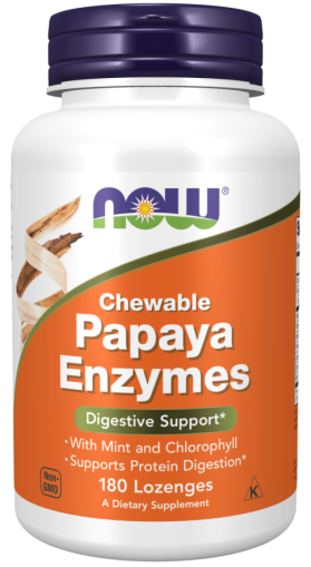 Папая храносмилателни ензими | Papaya Enzymes | Now Foods, 180 табл. 