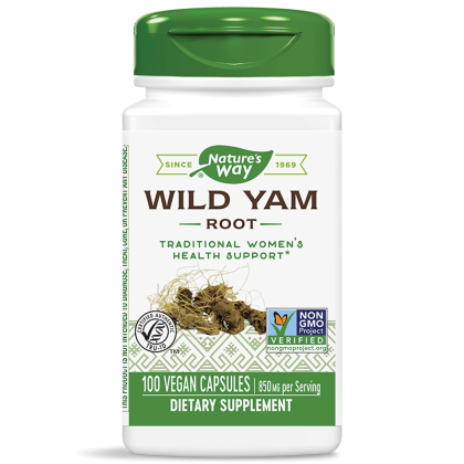 Див Ям / Сладък картоф ( корен ) 425 мг | Wild Yam Natures Way,  100 капс